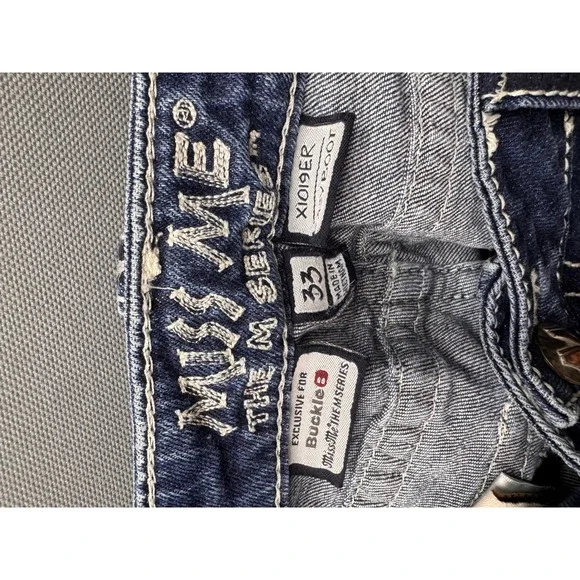Miss Me Bootcut Jeans Women Blue The M Series Buckle Exclusive 33 - Picture 10 of 11